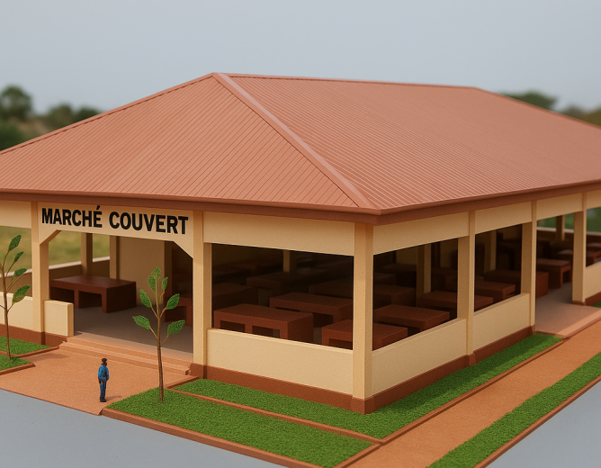 Construction d’un marché couvert
